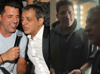 Ο Θοδωρής Φέρρης και ο Θέμης Αδαμαντίδης τραγουδούν μαζί και απλά απολαμβάνουμε στα παρασκήνια (Βίντεο)